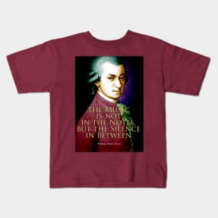 Wolfgang Amadeus Mozart Quote 2 Kids T-Shirt